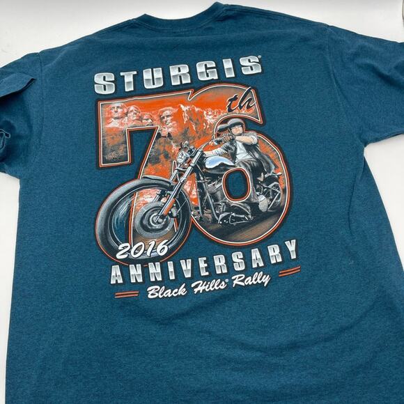 Other - STURGIS 2016 76th anniversary biker's event Black Hills Rally men's t-shirt M